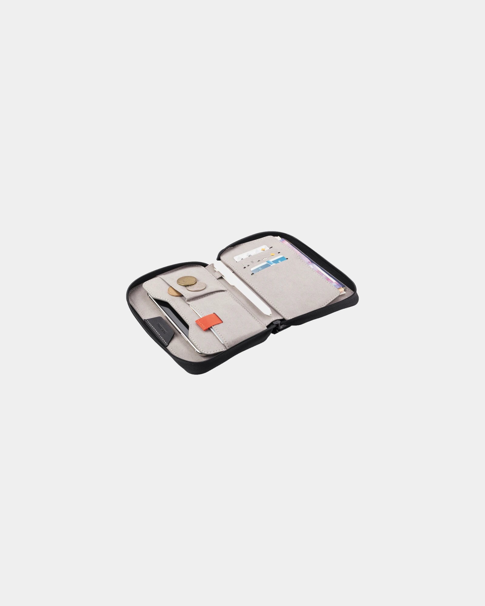 Etui na paszport z recyklingu, anti-RFID, z nadrukiem