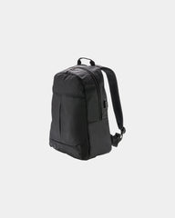 Plecak na laptopa z poliestru 20L z portem USB z nadrukiem - Czarny