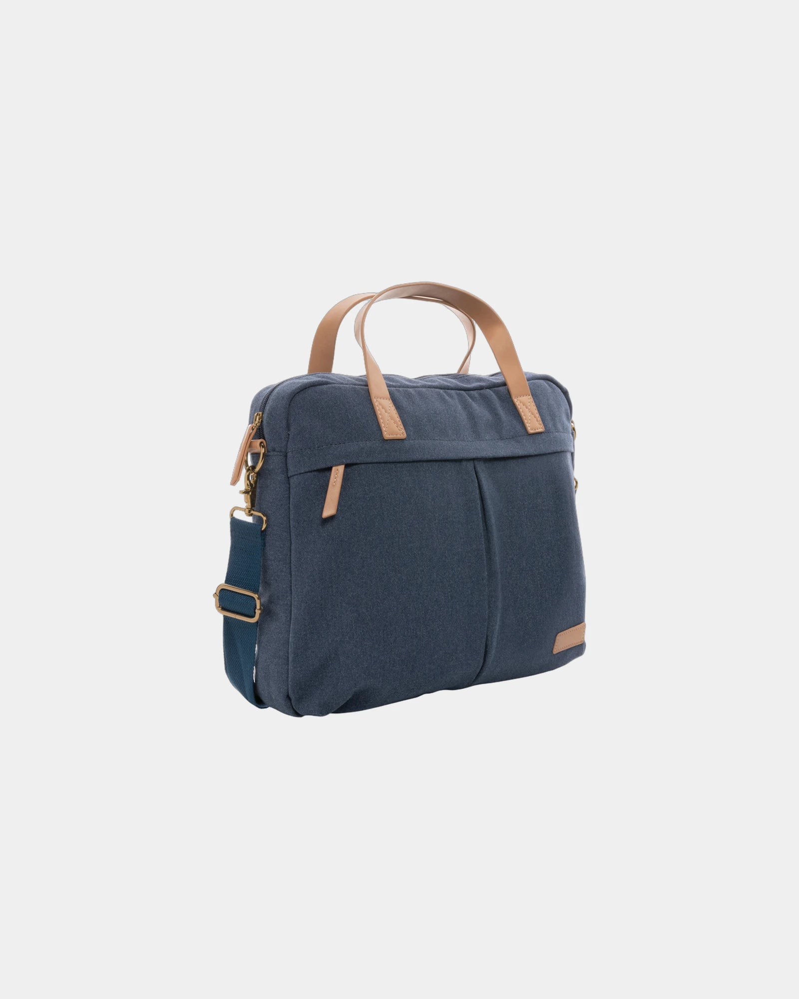 Torba na laptopa 15,6 cala z materiałów z recyklingu z nadrukiem - Niebieski