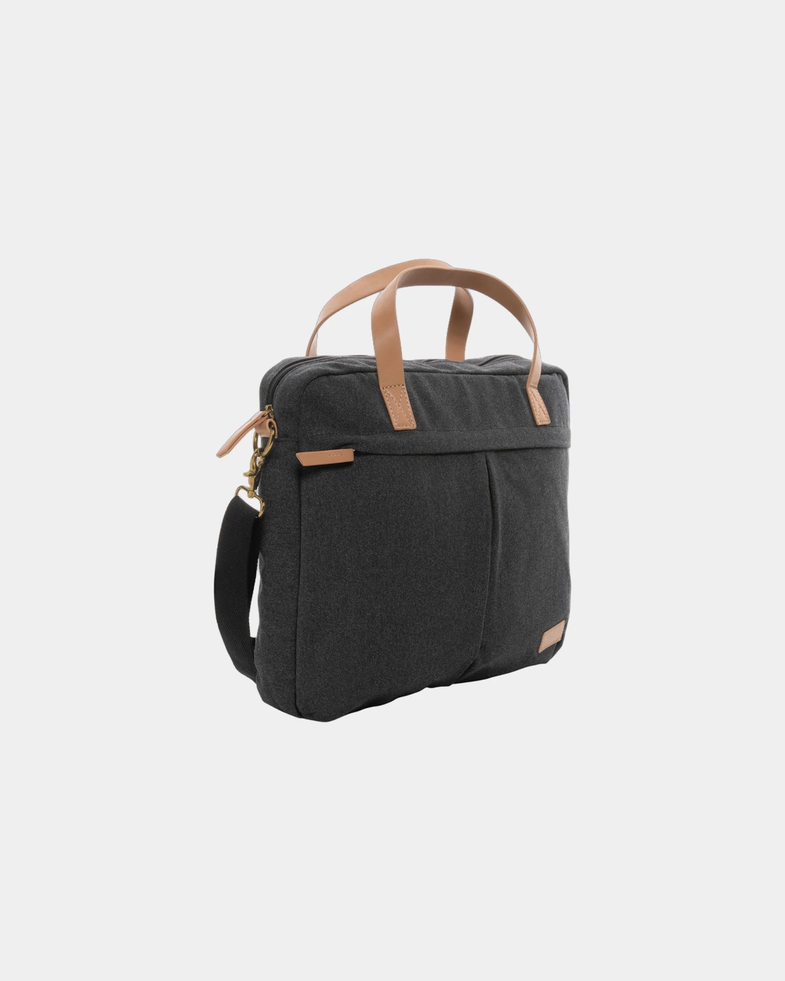 Torba na laptopa 15,6 cala z materiałów z recyklingu z nadrukiem - Czarny