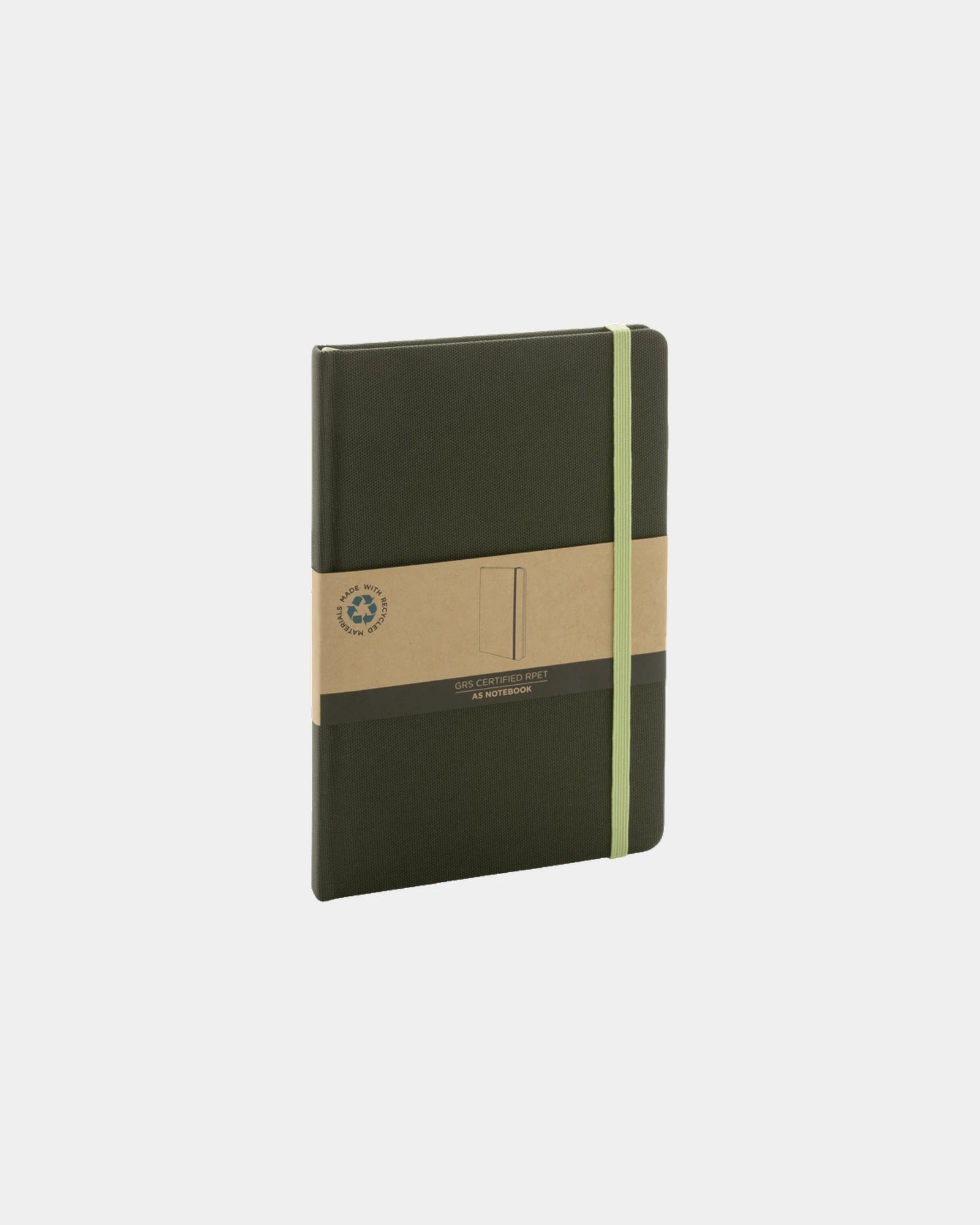 Notes A5 z rPET z certyfikatem GRS z nadrukiem