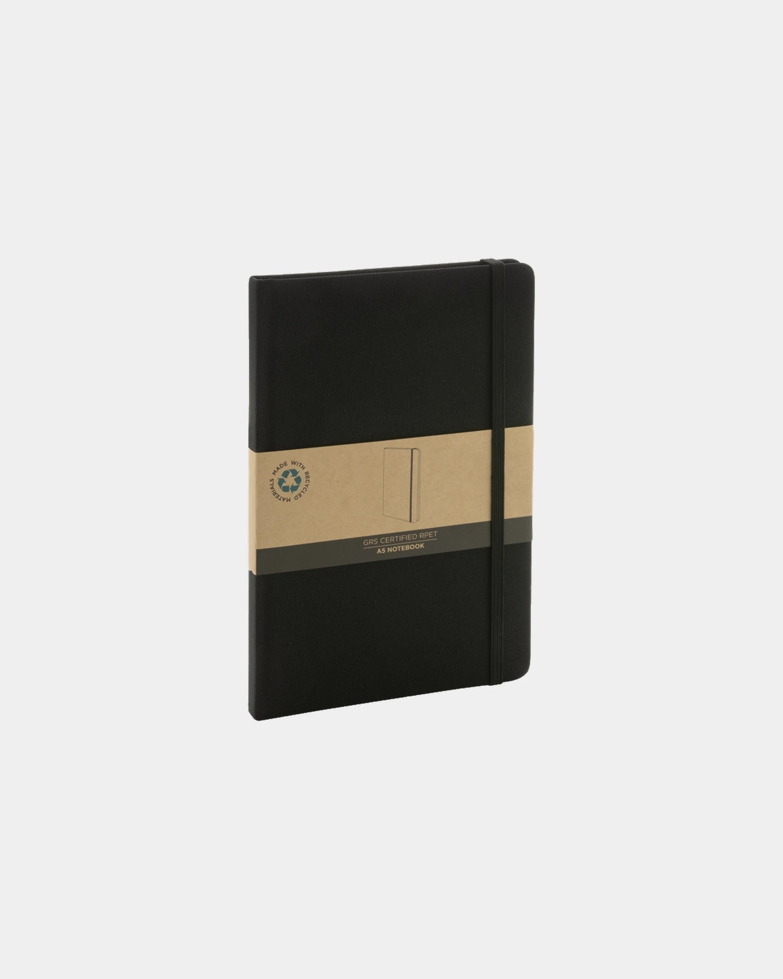 Notes A5 z rPET z certyfikatem GRS z nadrukiem