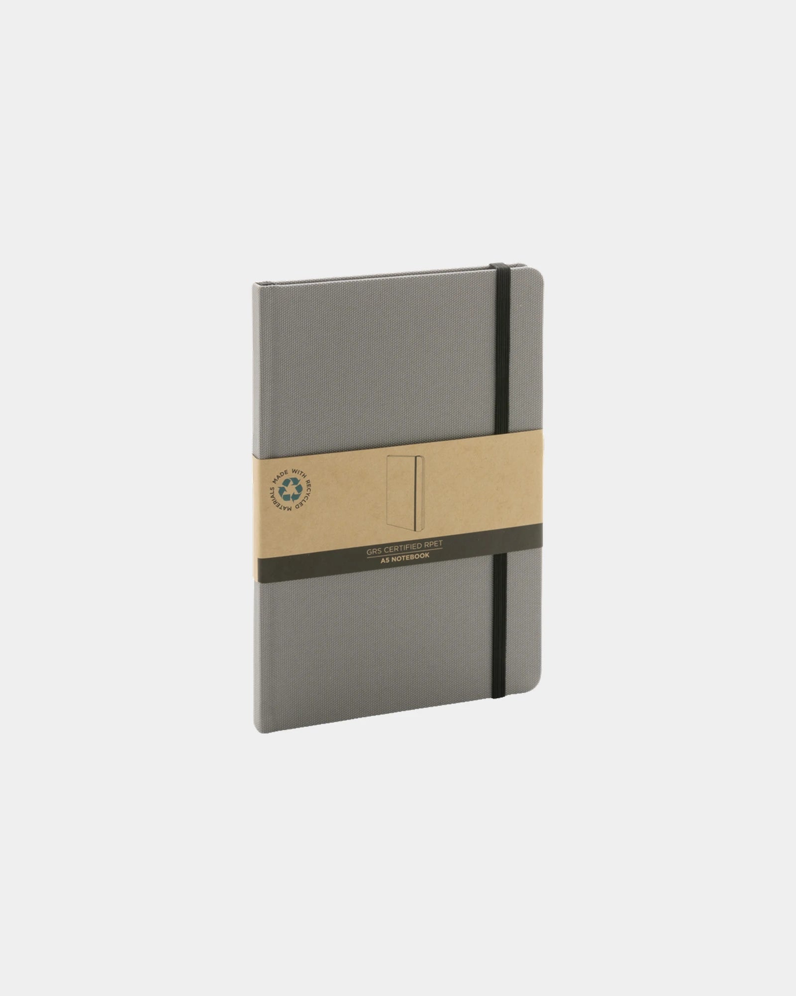 Notes A5 z rPET z certyfikatem GRS z nadrukiem