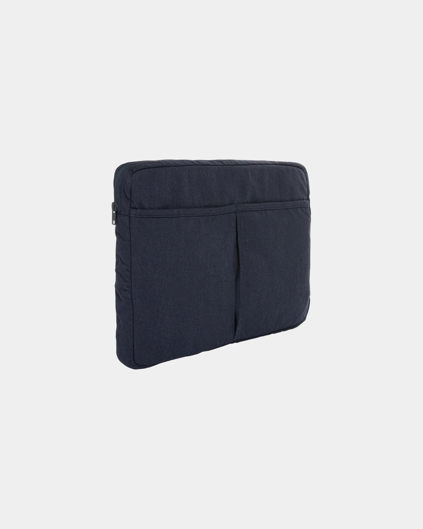 Etui na laptopa Laluka 15,6'' z bawełny z recyklingu z nadrukiem - Granatowy
