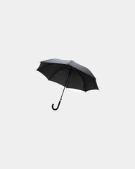 Parasol z rPET 23" z automatycznym otwieraniem z nadrukiem - Czarny