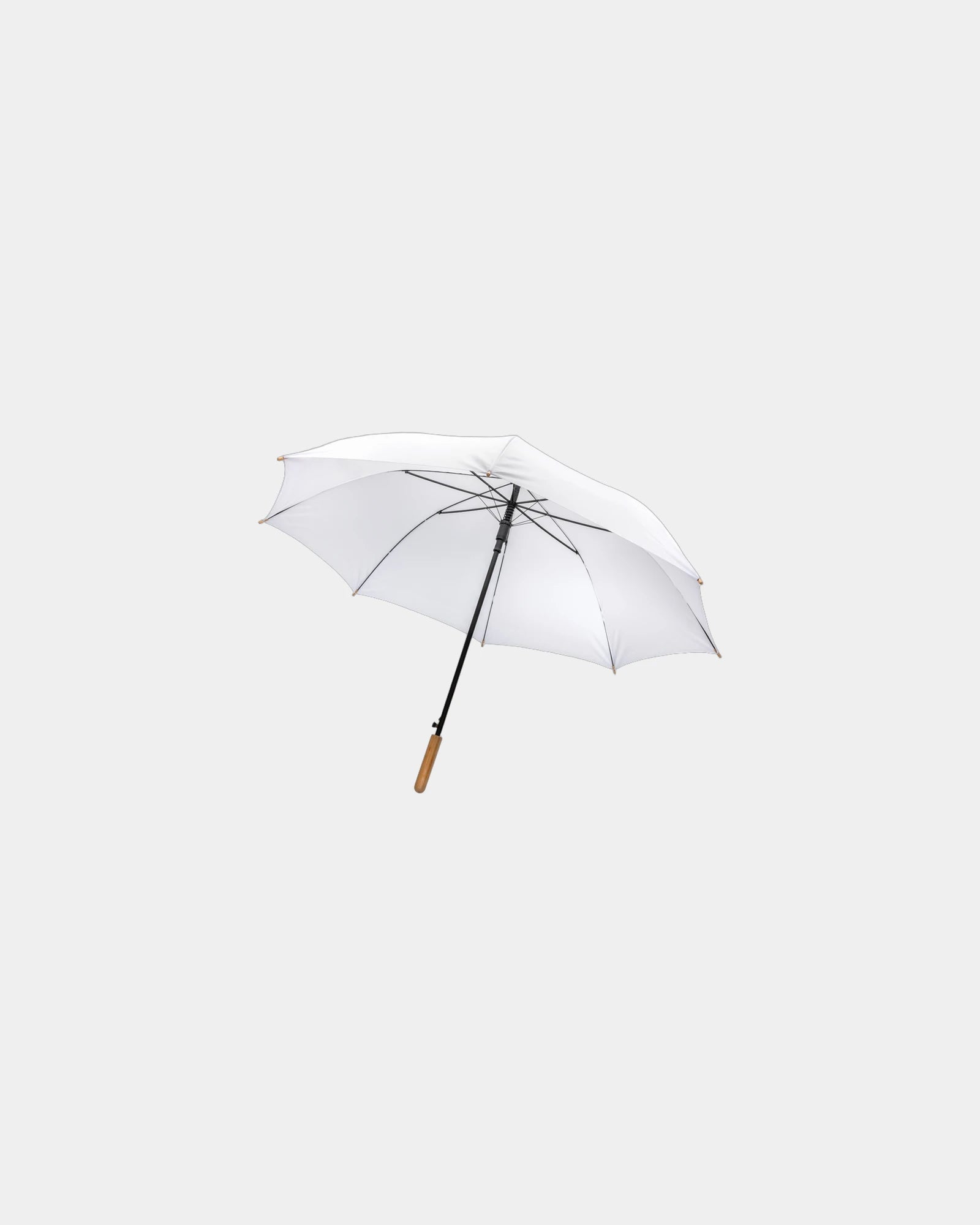 Parasol rPET 27" z automatycznym otwieraniem z nadrukiem - Biały