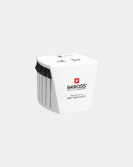 Adapter podróżny PC Skross MUV Micro z nadrukiem - Biały