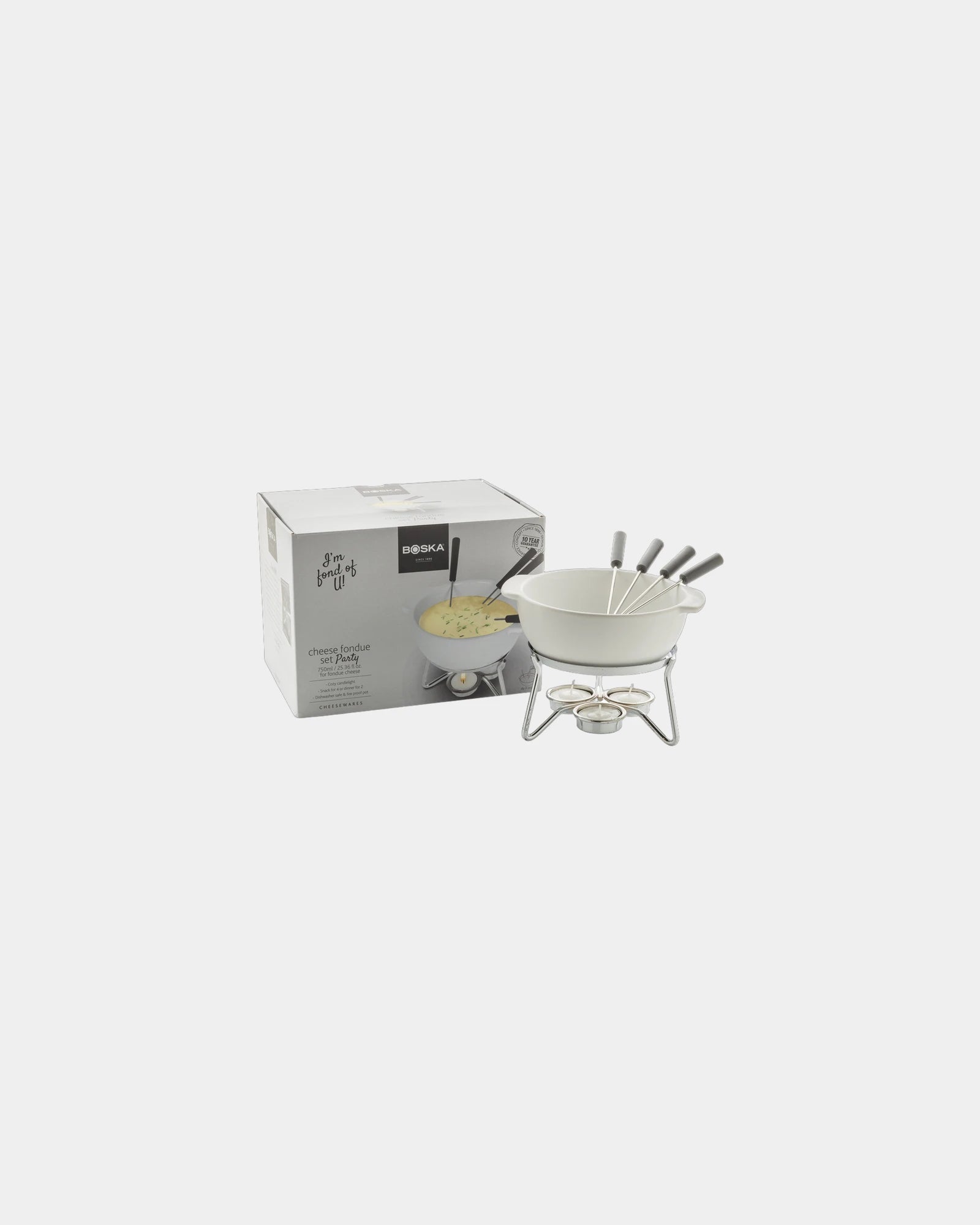 Zestaw do fondue Boska Party 750 ml z ceramiki z nadrukiem - 3