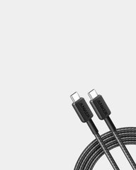 Kabel USB-C do USB-C Anker 1,8 m 60 W z nadrukiem - Szary