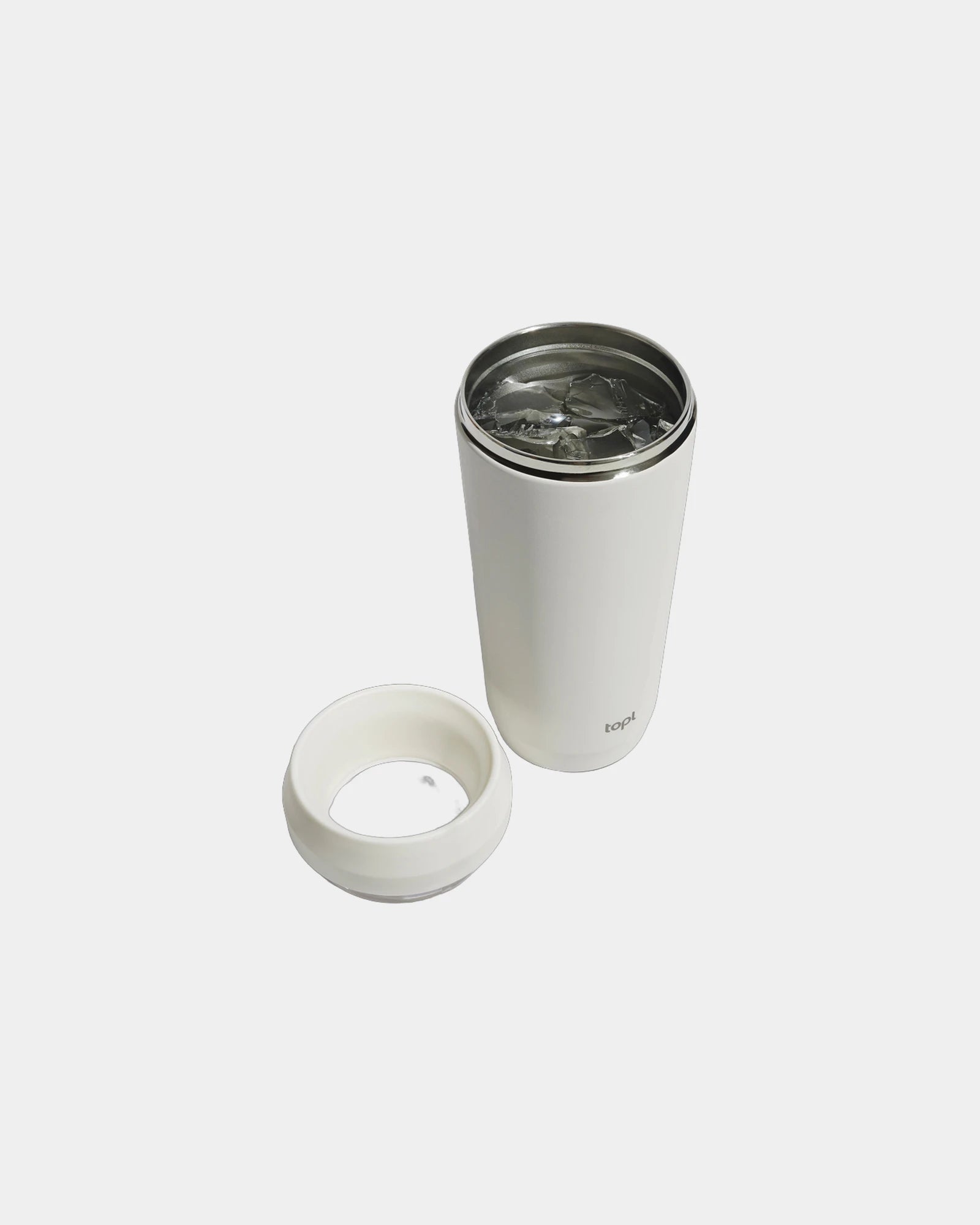 Kubek 354 ml z pokrywką 360 ze stali z recyklingu z nadrukiem - 18