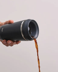 Kubek 354 ml z pokrywką 360 ze stali z recyklingu z nadrukiem - 5
