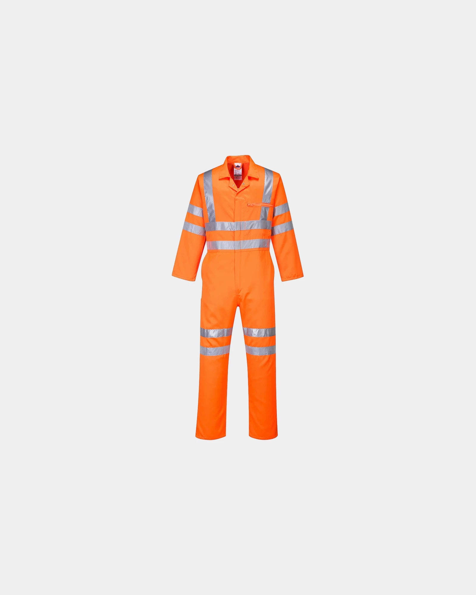 Kombinezon Hi-Vis z poliestru i bawełny z nadrukiem - Pomarańczowy