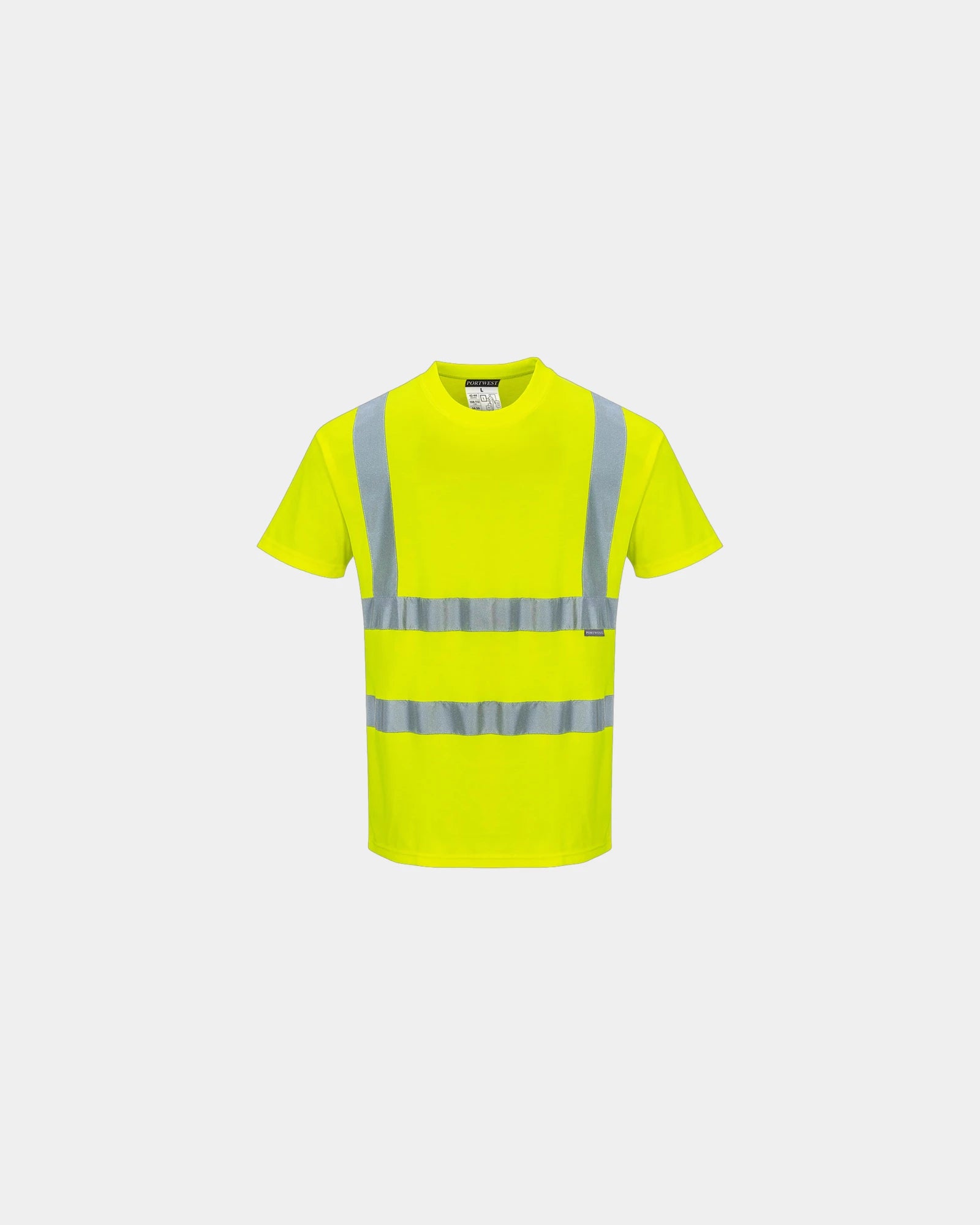 Koszulka Hi-vis z krótkim rękawem z nadrukiem - Żółty
