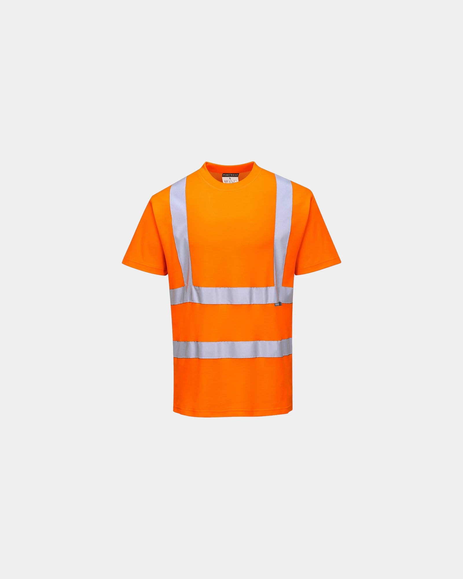 Koszulka Hi-vis z krótkim rękawem z nadrukiem - Pomarańczowy