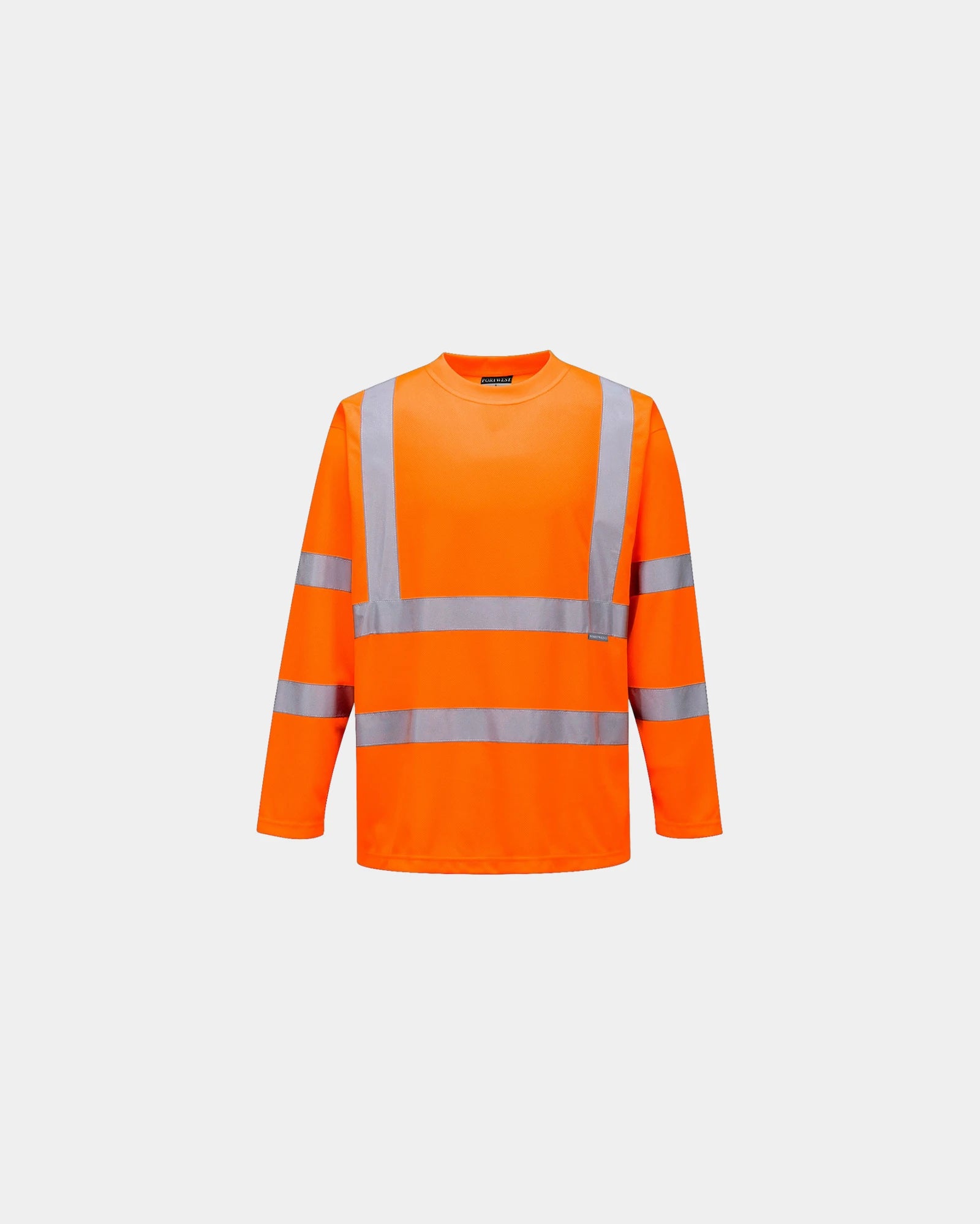 Koszulka HiVis z długim rękawem z poliestru z nadrukiem - Pomarańczowy