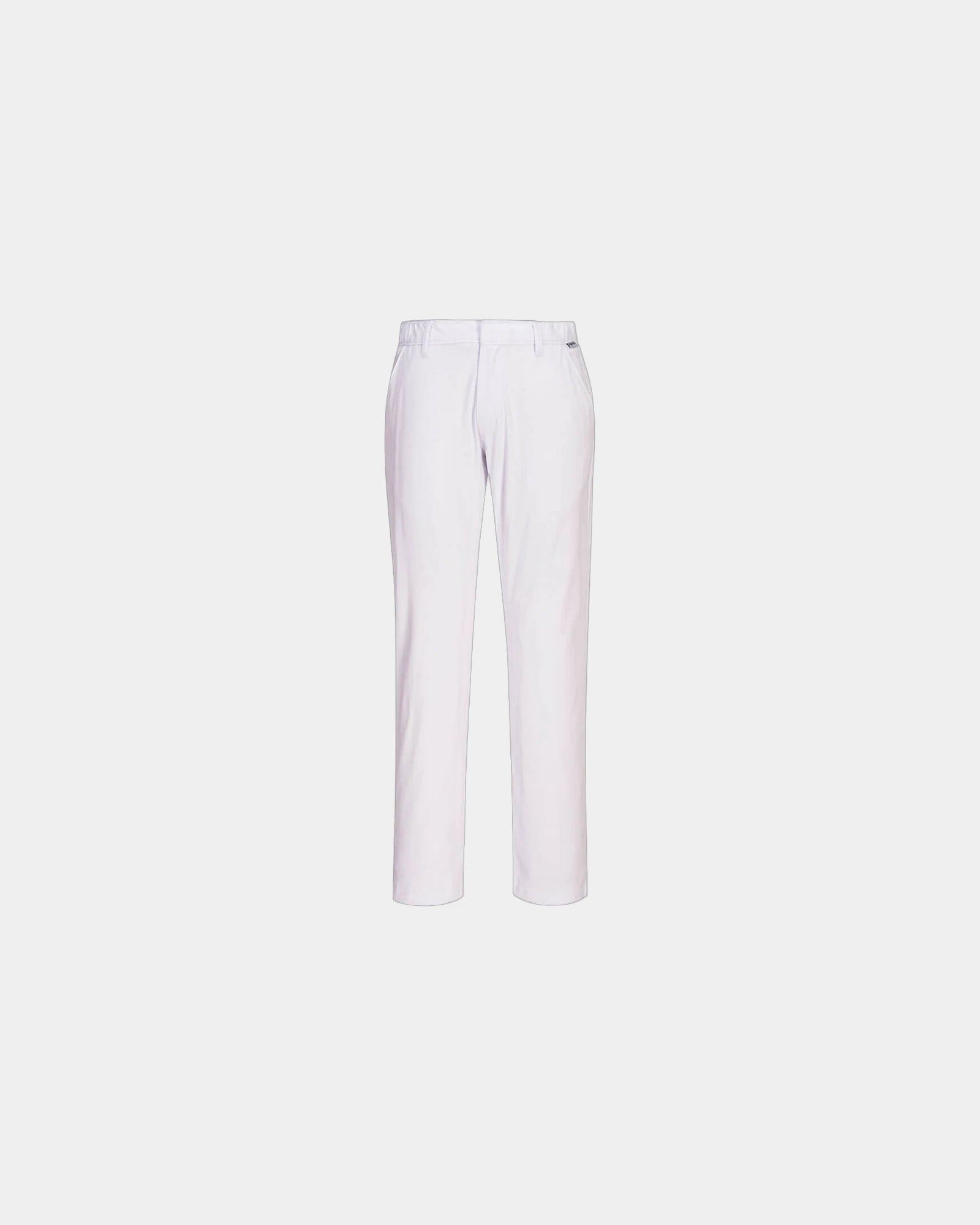 Spodnie chino stretch z bawełny dla firm z nadrukiem - Biały