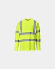 Koszulka Hi-Vis z długim rękawem z nadrukiem - Żółty