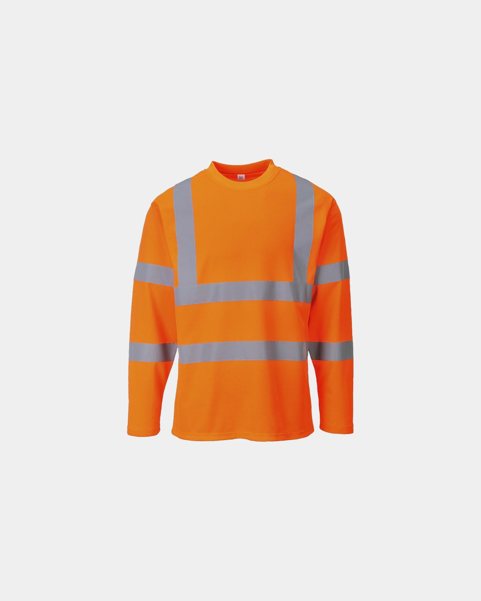 Koszulka Hi-Vis z długim rękawem z nadrukiem - Pomarańczowy