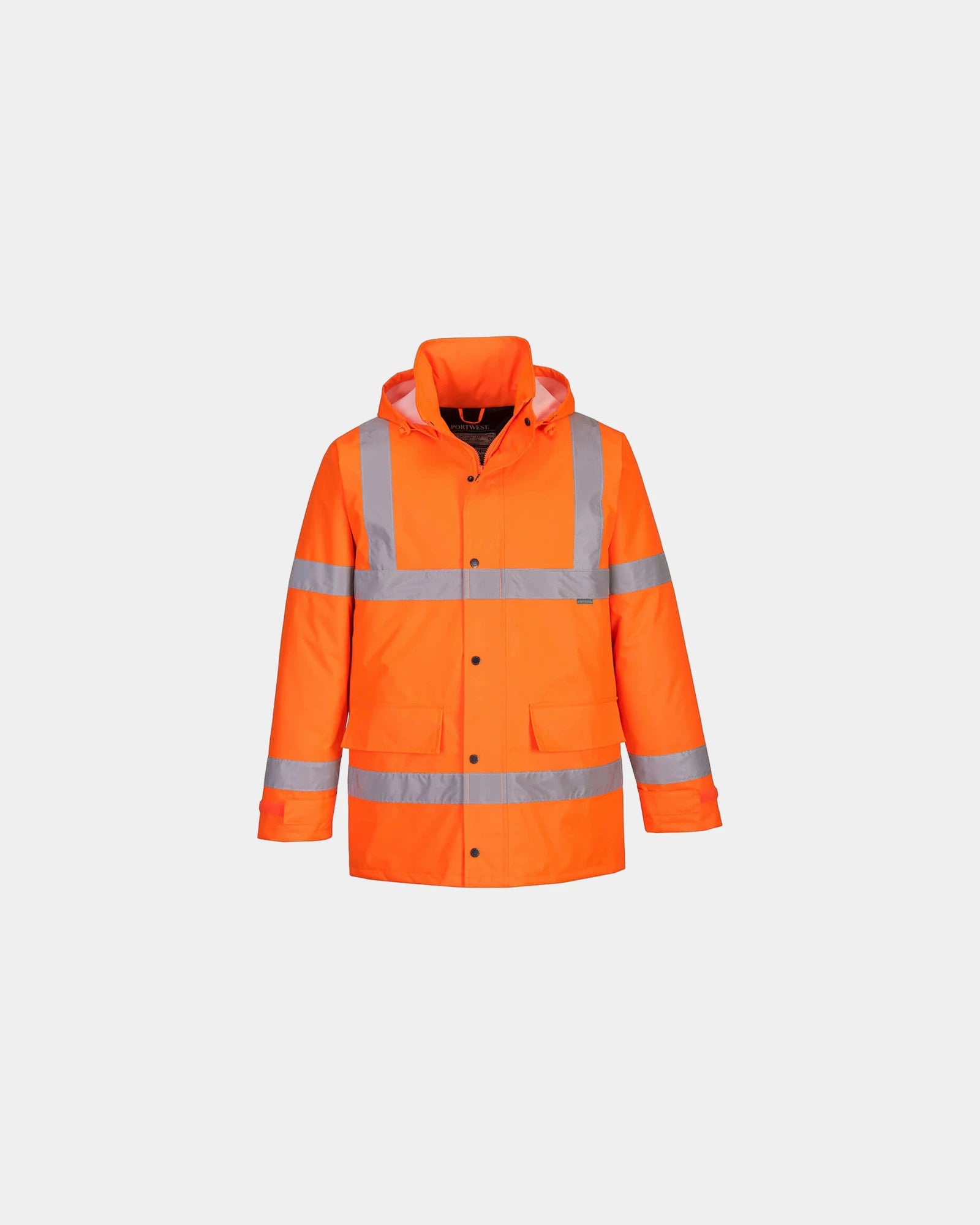 Wodoodporna parka ostrzegawcza Hi-Vis Traffic z nadrukiem - Pomarańczowy