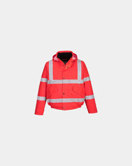 Kurtka Hi-Vis ostrzegawcza odporna na warunki atmosferyczne z nadrukiem - Ciemnoniebieski