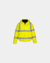 Kurtka Hi-Vis ostrzegawcza odporna na warunki atmosferyczne z nadrukiem - Żółty