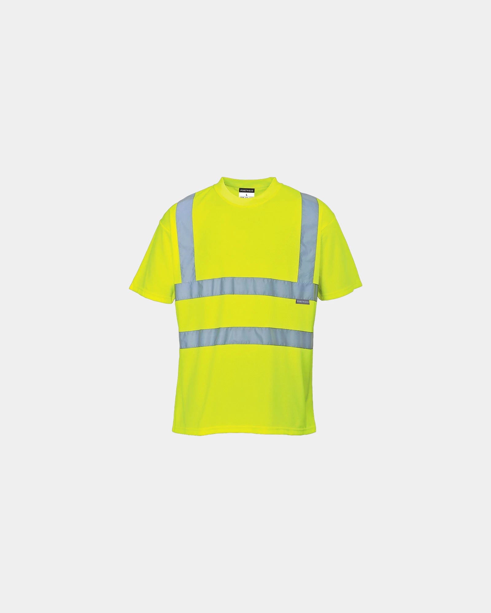 Koszulka Hi-Vis odblaskowa z lekkiej dzianiny z nadrukiem - Żółty