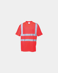 Koszulka Hi-Vis odblaskowa z lekkiej dzianiny z nadrukiem - Ciemnoniebieski