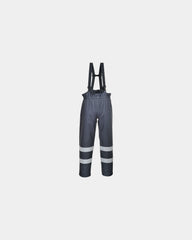 Spodnie przeciwdeszczowe Hi-Vis wodoodporne z nadrukiem - Granatowy