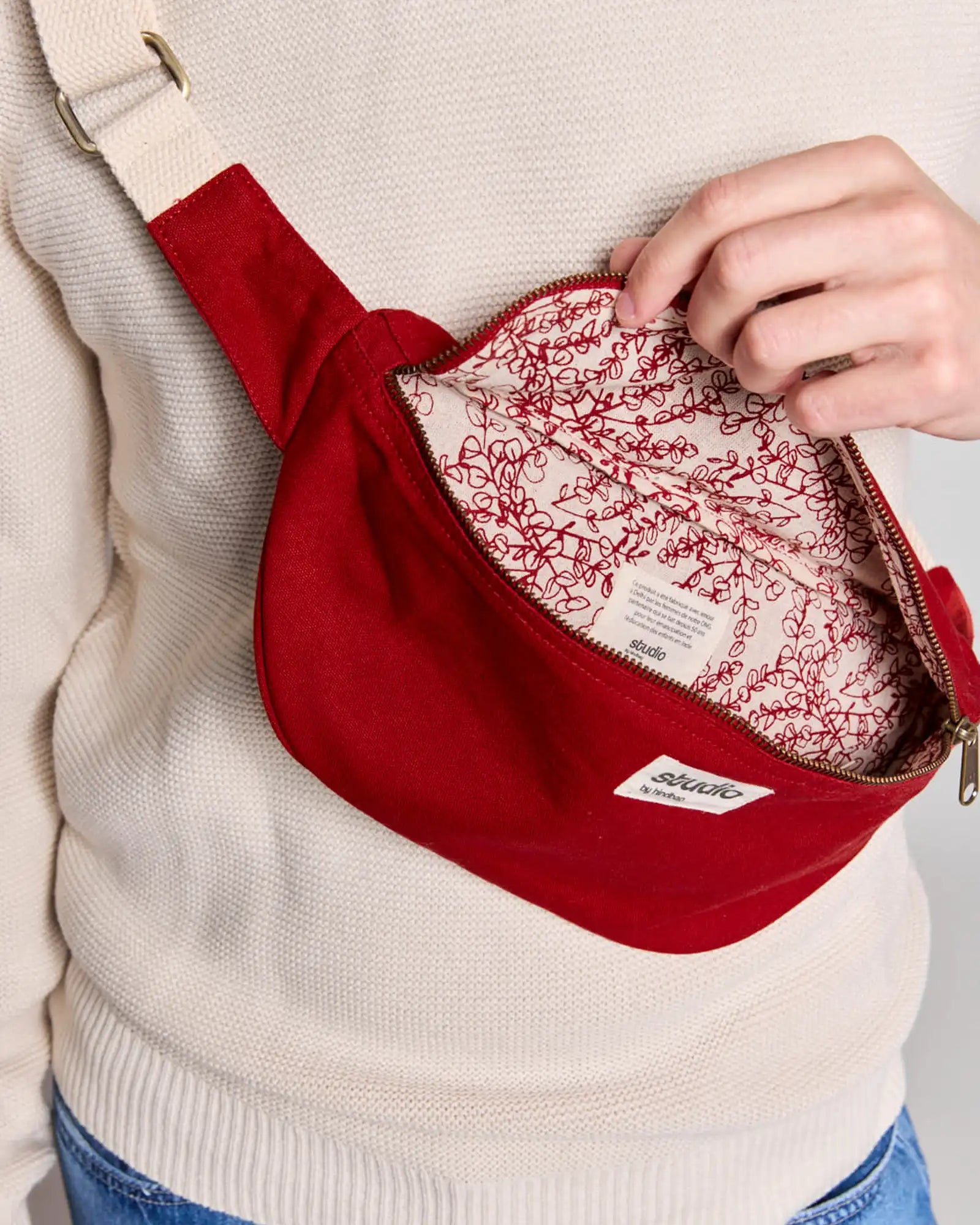 Nerka z bawełny organicznej Hindbag Antoine z nadrukiem