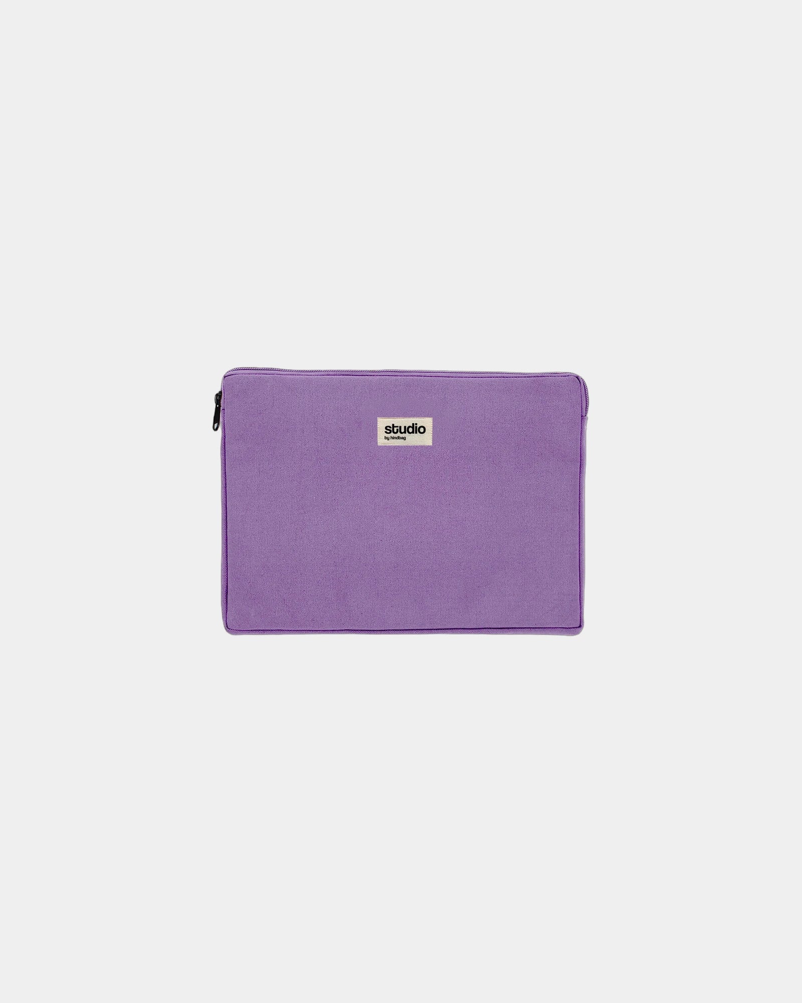 Etui na laptopa z bawełny organicznej Hindbag Leo 15" z nadrukiem - Lawendowy