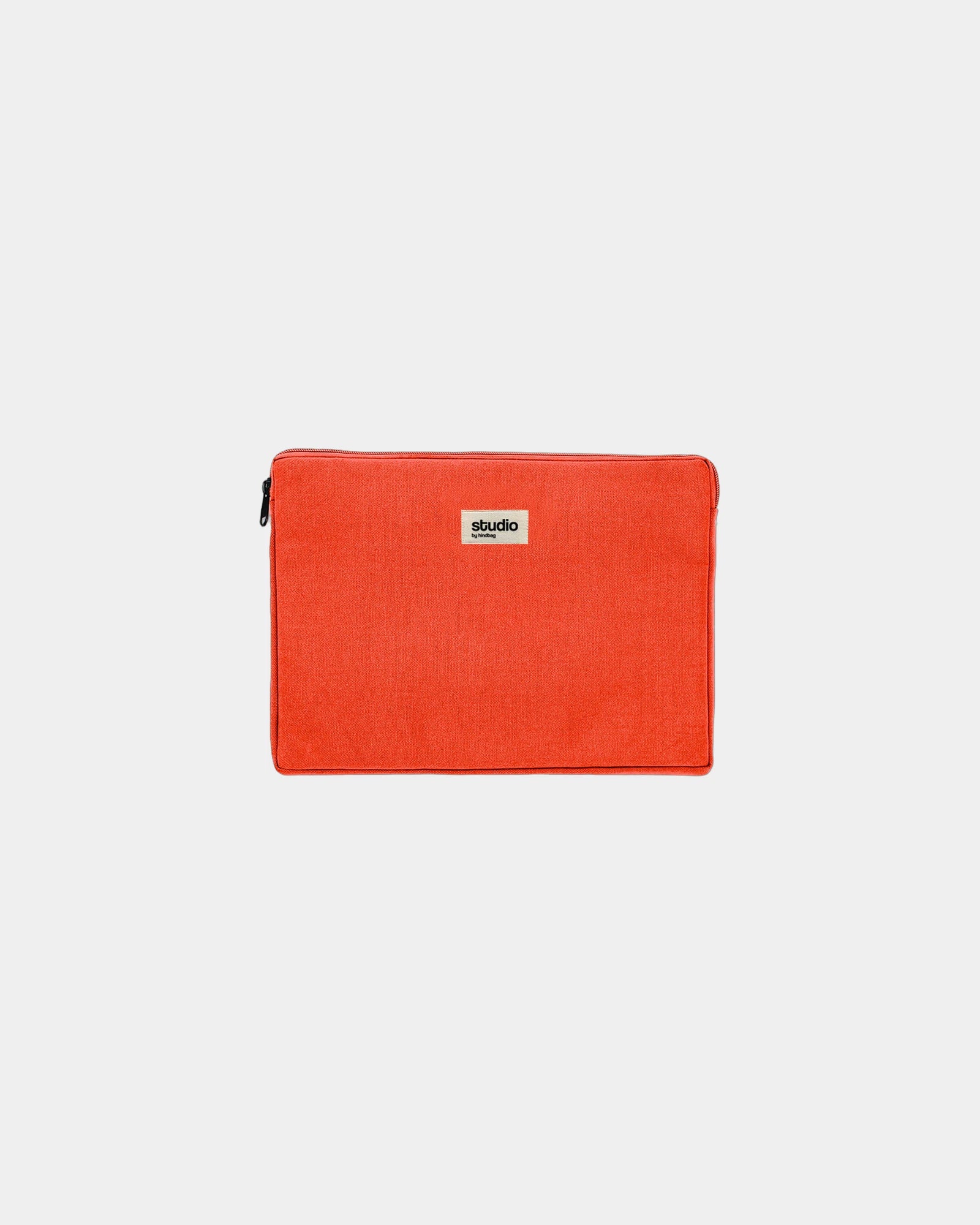 Etui na laptopa z bawełny organicznej Hindbag Leo 15" z nadrukiem - Czerwony