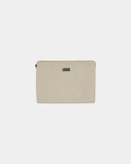 Etui na laptopa Hindbag Leo z bawełny organicznej 13" z nadrukiem - Juta