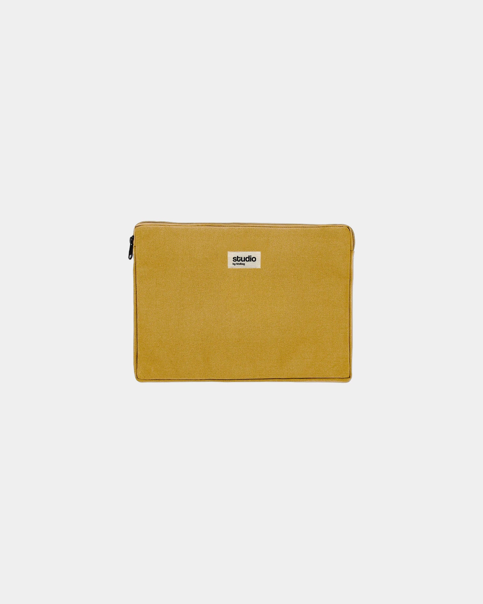 Etui na laptopa Hindbag Leo z bawełny organicznej 13" z nadrukiem - Ochra