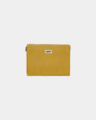 Etui na laptopa Hindbag Leo z bawełny organicznej 13" z nadrukiem - Ochra