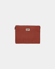 Etui na laptopa Hindbag Leo z bawełny organicznej 13" z nadrukiem - Ceglasty czerwony