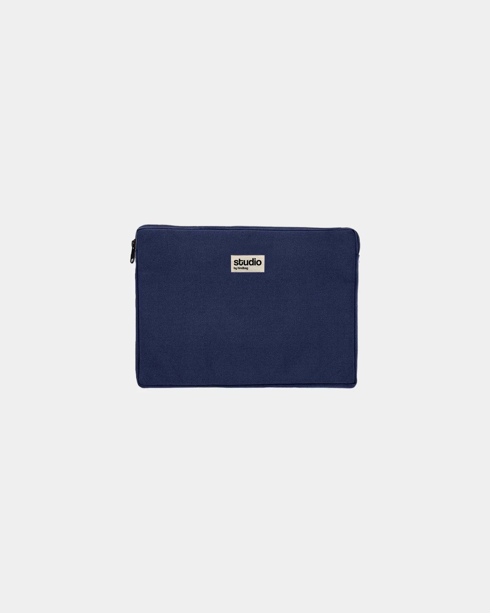 Etui na laptopa Hindbag Leo z bawełny organicznej 13" z nadrukiem - Granatowy