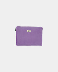 Etui na laptopa Hindbag Leo z bawełny organicznej 13" z nadrukiem - Lawendowy