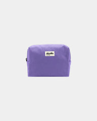 Etui z bawełny organicznej GOTS Hindbag Estelle M z nadrukiem - Lawendowy