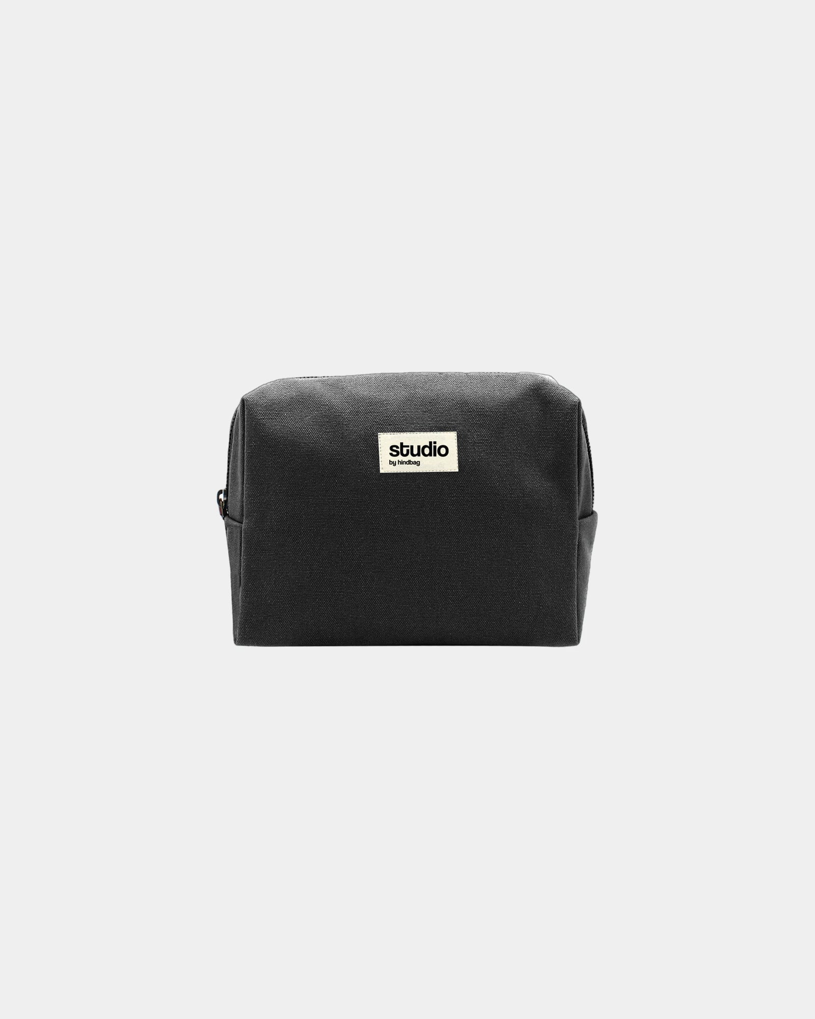 Etui z bawełny organicznej GOTS Hindbag Estelle M z nadrukiem - Czarny