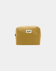 Etui z bawełny organicznej GOTS Hindbag Estelle M z nadrukiem - Ochrowy