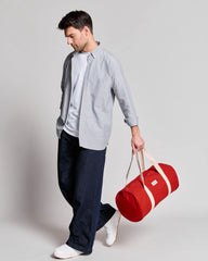 Torba duffel z bawełny organicznej Hindbag Sam z nadrukiem - 16