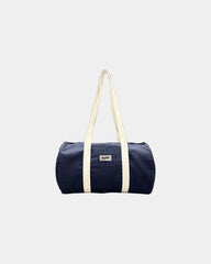 Torba duffel z bawełny organicznej Hindbag Sam z nadrukiem - Granatowy