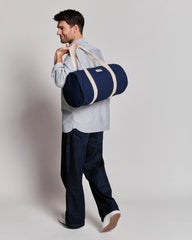 Torba duffel z bawełny organicznej Hindbag Sam z nadrukiem - 6
