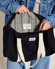 Torba duffel z bawełny organicznej Hindbag Sam z nadrukiem - 3