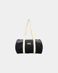Torba duffel z bawełny organicznej Hindbag Sam z nadrukiem - Czarny
