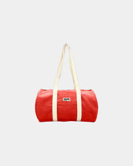 Torba duffel z bawełny organicznej Hindbag Sam z nadrukiem - Czerwony
