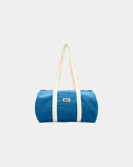 Torba duffel z bawełny organicznej Hindbag Sam z nadrukiem - Królewski niebieski
