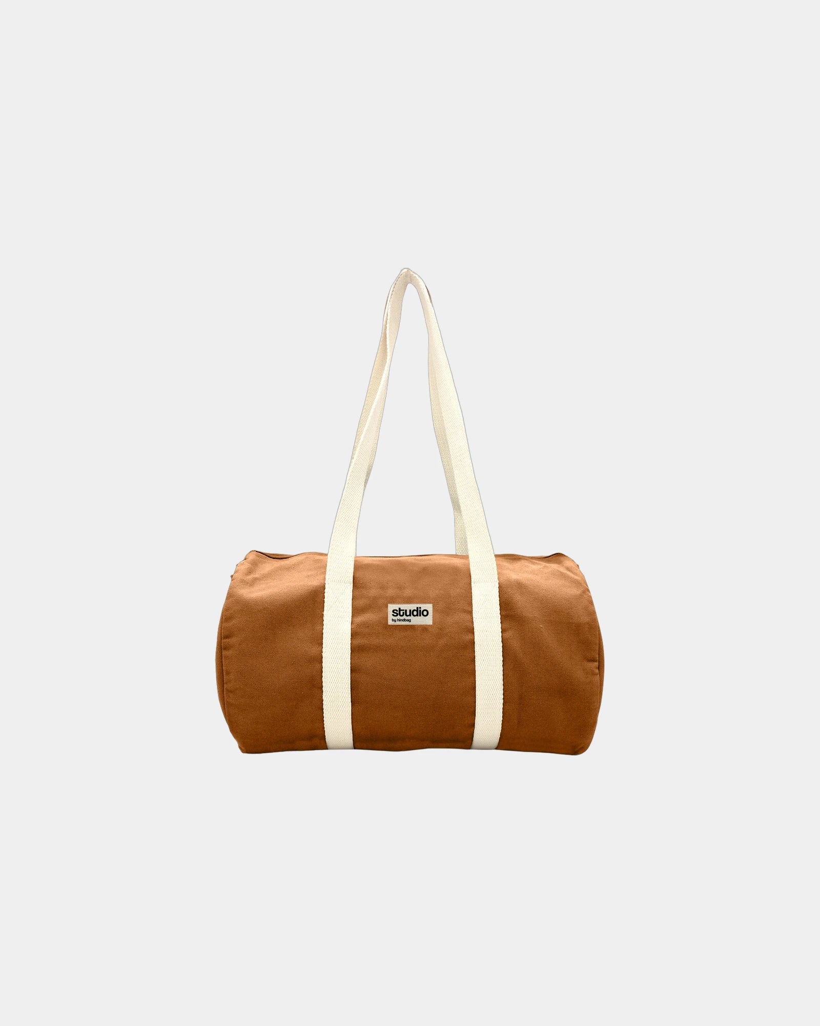 Torba duffel z bawełny organicznej Hindbag Sam z nadrukiem - Miedziany