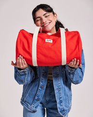 Torba duffel z bawełny organicznej Hindbag Sam z nadrukiem - 14