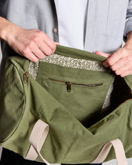 Torba duffel z bawełny organicznej Hindbag Sam z nadrukiem - 7